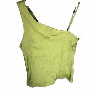 FP Movement by Free People Green Asymmetrical Camisole Small